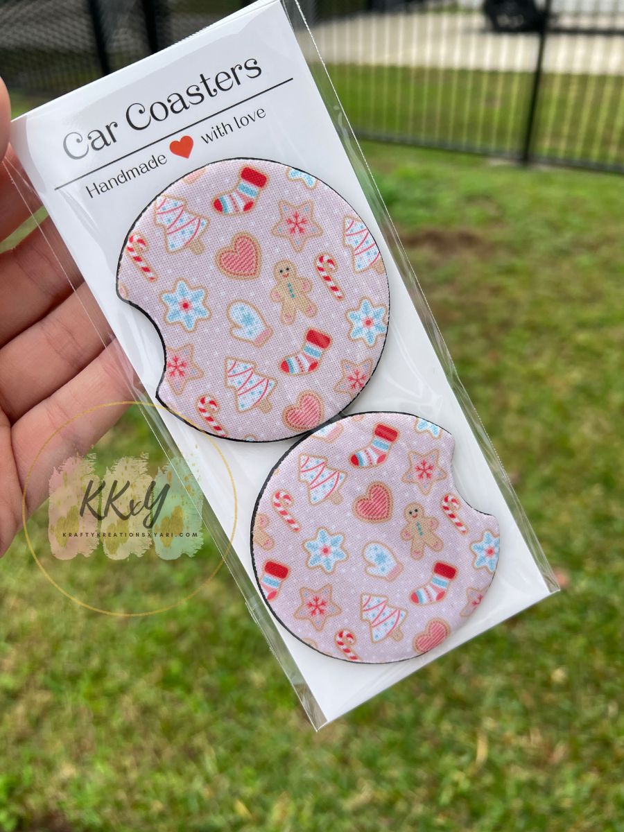 Gingerbread Christmas - Car Coaster