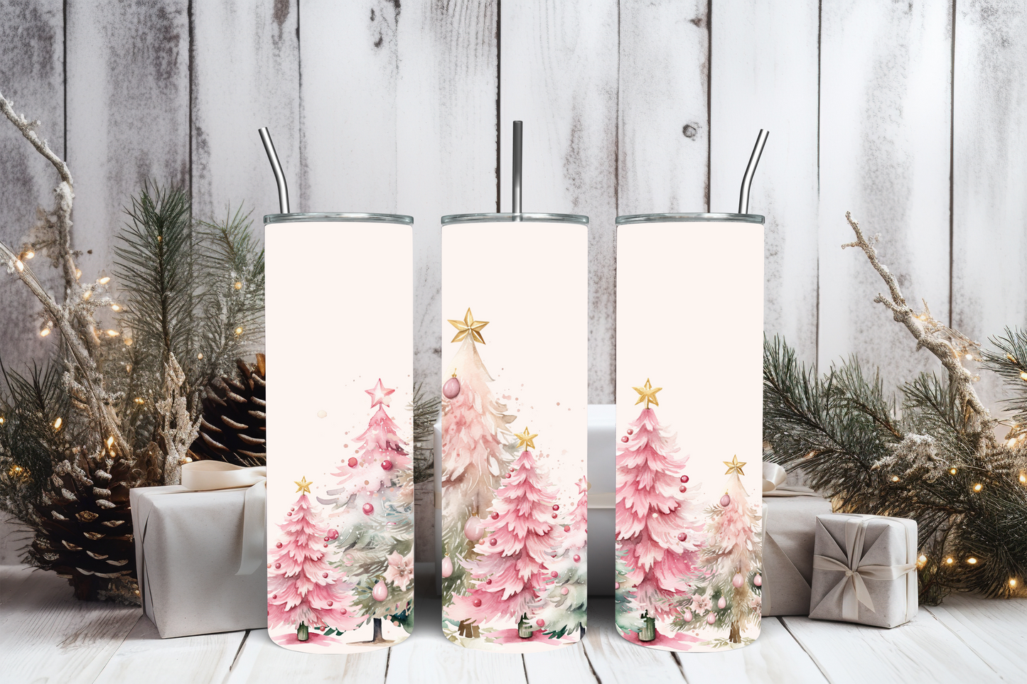 Dreaming of a Pink Christmas 20oz Tumbler