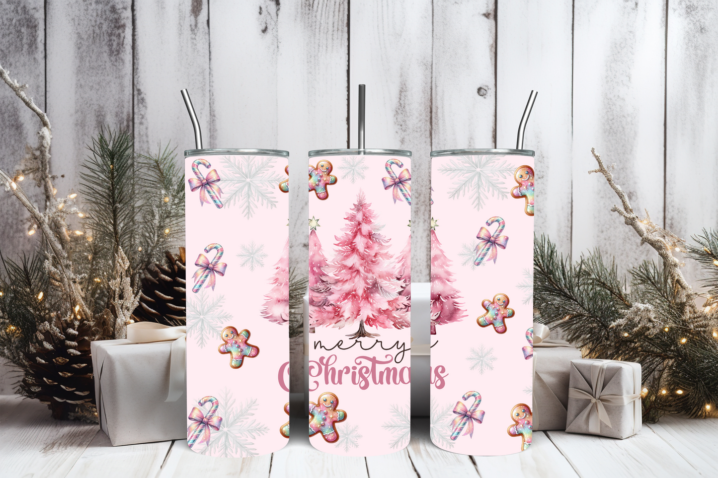 Iridescent Chirstmas 20oz Tumbler