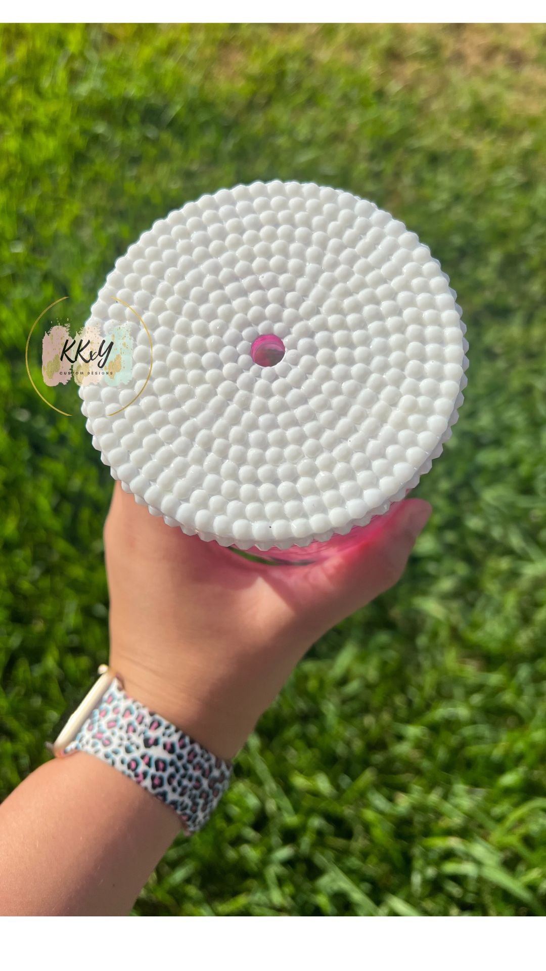 Pink Leopard Snowglobe - Made to Order